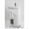 HB BÚTOR - LIGHT 50 - Mosdószekrény, fürdőszoba mosdó bútor, 50x80cm, 2 nyílóajtóval, kerámia mosdóval