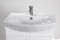 HB BÚTOR - STANDARD 65 - Mosdószekrény, fürdőszoba mosdó bútor, 2 nyílóajtóval, kerámia mosdóval, 65x85cm - Magasfényű MDF front