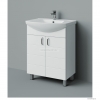 HB BÚTOR - MART 65 - Mosdószekrény, fürdőszoba mosdó bútor, 2 nyílóajtóval, kerámia mosdóval, 65x85cm - Magasfényű MDF front