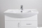 HB BÚTOR - STANDARD 75F - Mosdószekrény, fürdőszoba mosdó bútor, 2 nyílóajtóval, fiókkal, kerámia mosdóval, 75x85cm - Magasfényű MDF front