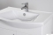 HB BÚTOR - MART 75 - Mosdószekrény, fürdőszoba mosdó bútor, 2 nyílóajtóval, kerámia mosdóval, 75x85cm - Magasfényű MDF front