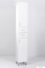 HB BÚTOR - STANDARD 30 - Fürdőszobai állószekrény, jobbos, 2 nyílóajtóval, 2 fiókkal, 30x190cm - Magasfényű fehér