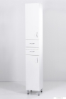 HB BÚTOR - STANDARD 30 - Fürdőszobai állószekrény, balos, 2 nyílóajtóval, 2 fiókkal, 30x190cm - Magasfényű fehér