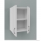 HB BÚTOR - STANDARD K45 - Fürdőszobai fali felső szekrény - 2 nyílóajtóval, belül 1 polccal - Magasfényű fehér 