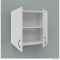 HB BÚTOR - STANDARD K60 - Fürdőszobai fali felső szekrény - 2 nyílóajtóval, belül 1 polccal - Magasfényű fehér 