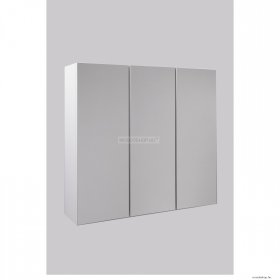 HB BÚTOR - NINA 75 - Fürdőszobai fali tükrös szekrény, 75x55cm, fehér, 3 nyílóajtós, világítás nélkül