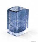 GEDY - ANTARES - Fogmosópohár, fogkefetartó - Pultra helyezhető - Áttetsző kék műgyanta