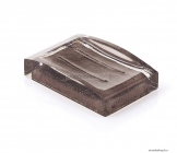 GEDY - ANTARES - Szappantartó - Pultra helyezhető - Áttetsző barna műgyanta