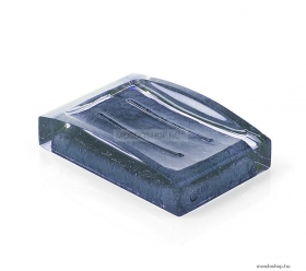 GEDY - ANTARES - Szappantartó - Pultra helyezhető - Áttetsző kék műgyanta