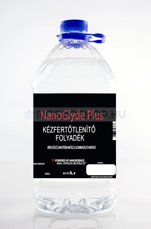 NANOGLYDE - PLUS Kézfertőtlenítő folyadék 5 literes, kézfertőtlenítő adagolókhoz