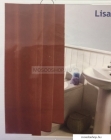 DIPLON - Zuhanyfüggöny függönykarikával, 180x200cm - Textil - Barna (CN7301)