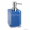 BEMETA - VISTA - Folyékony szappan adagoló, 250ml - Üveghatású kék akril tartó, krómozott pumpa