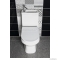 AQUALINE - HYGIE - Kombi WC mosdós tartállyal, ülőkével (monoblokkos kivitel) - Alsó, hátsó kifolyású