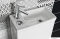 AQUALINE - HYGIE - Kombi WC mosdós tartállyal, ülőkével (monoblokkos kivitel) - Alsó, hátsó kifolyású