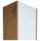 VIVA STYLE - ORIENT - Fali fürdőszobai tárolószekrény, balos, 2 nyílóajtóval, 40x160cm - Magasfényű fehér-tölgy