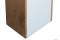 VIVA STYLE - ORIENT - Fali fürdőszobai tárolószekrény, balos, 2 nyílóajtóval, 40x160cm - Magasfényű fehér-tölgy