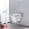 CERASTYLE - IBIZA - Függesztett WC (tető nélkül) - Perem nélküli 
