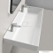 CERASTYLE - SHARP - Mosdó, mosdókagyló, 100x48 cm - Szögletes - 2 csaplyukkal - Pultra, bútorra ültethető, falra szerelhető