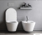 SANOVIT - AVVA - Függesztett WC (ülőke nélkül) - Perem nélküli - Fehér kerámia
