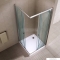 ATLANTIS - MOTRIL - Szögletes zuhanykabin, sarok - Tolóajtós, 80x80 cm