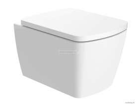 AREZZO DESIGN - MONTANA - Függesztett WC (ülőke nélkül) - Perem nélküli - Fehér kerámia