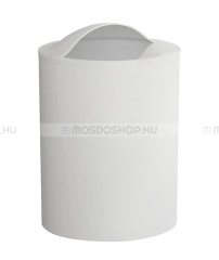 AQUALINE EYE Fürdőszobai szemeteskuka hulladékgyűjtő 6 liter műanyag - Fehér - Műanyag (PVC) - Szemeteskuka