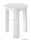 AQUALINE - TRIO - Fürdőszobai szék, D33x40cm - Fehér műanyag (2072)