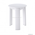 AQUALINE - TRIO - Fürdőszobai szék, D33x40cm - Fehér műanyag (2072)