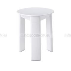 AQUALINE TRIO Fürdőszobai szék D33x40cm műanyag (2072) - Fehér - Műanyag (PVC) - Fürdőszoba szék, zuhanyszék
