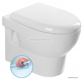 AQUALINE - ABSOLUT - Függesztett WC, Rimless öblítő rendszerrel - Kerámia