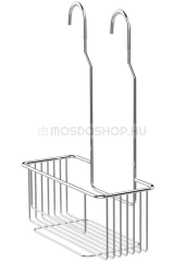 AQUALINE LINE Zuhany csaptelepre akasztható polc rácsos - Krómozott - Acél - Rácsos fürdőszoba polc, tusfürdőtartó polc