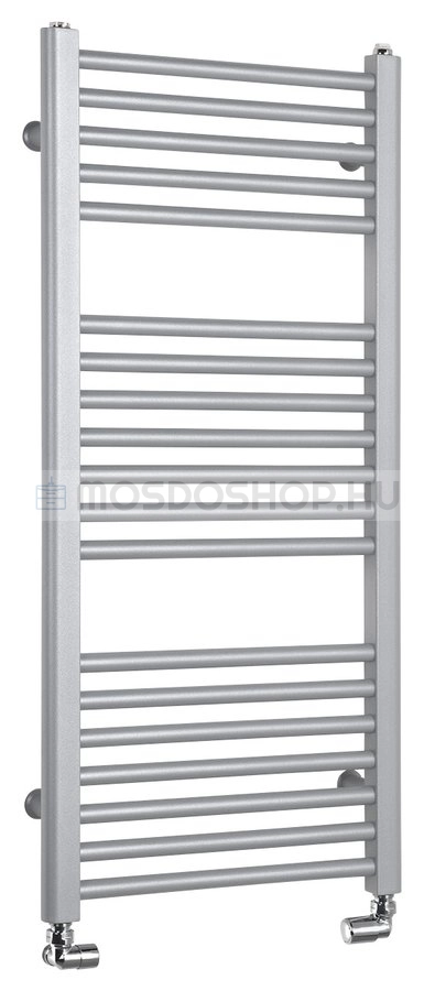 AQUALINE - ILS94E Törölközőszárítós radiátor, 426W, egyenes, 45x99 cm - Strukturált ezüst (fürdőszobai radiátor)