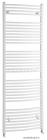 AQUALINE - ILO87E Törölközőszárítós radiátor, 1258W, íves, 75x186,8 cm - Fehér (fürdőszobai radiátor)