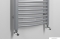 AQUALINE - ILA34E Törölközőszárítós radiátor, 572W, íves, 45x132,2 cm - Strukturált ezüst (fürdőszobai radiátor)
