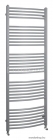 AQUALINE - ILA66E Törölközőszárítós radiátor, 909W, íves, 60x170 cm - Strukturált ezüst (fürdőszobai radiátor)
