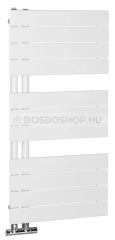 AQUALINE MILI Fürdőszobai radiátor törölközőszárítós radiátor 381W 45x93 4 cm (DC600T) - Fehér - Acél - Törölközőszárítós radiátor