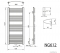 AQUALINE - STING - Törölközőszárítós radiátor, 679W, íves, 65x123,7 cm - Fehér (fürdőszobai radiátor)