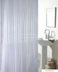 DIPLON - Zuhanyfüggöny függönykarikával, 180x200cm - Textil - Világosszürke (CN7316)