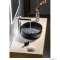 SAPHO - INFINITY ROUND (ISVEA) - Mosdó, mosdótál D36x12cm - Fekete kerámia - Pultra, bútorra ültethető