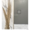 MARMY - LOFT - Öntött márvány zuhanytálca, 100x120cm, perem nélküli, beton hatású - Matt szürke