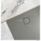 MARMY - LOFT - Öntött márvány zuhanytálca, 100x100cm, perem nélküli, beton hatású - Matt szürke