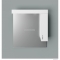 HB BÚTOR - STANDARD 85 - Fürdőszobai fali tükrös szekrény LED világítással, jobbos oldalszekrénnyel - Magasfényű fehér