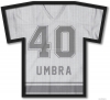 UMBRA - T-FRAME - Fali pólótartó keret, L-es - Fekete műanyag, átlátszó akril