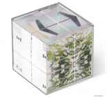UMBRA - ICE FRAME - Fényképtartó kocka, 3D-s - Üveg, nikkel színű fém