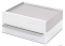 UMBRA - STOWIT -  Ékszertartó doboz rejtett tárolóval - Fehér fa, nikkelezett fém