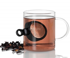 ADHOC - MAGTEA - Mágneses teafű áztató - Fekete műanyag, rozsdamentes acél