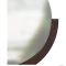 UMBRA - MIRA - Fali tükör, kerek - Félköríves dió színű fa kerettel