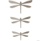 UMBRA - WALLFLUTTER - Fali dekoráció szett (8 db), öntapadós - Szitakötő formájú - Szálcsiszolt 