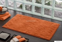 GEDY - TINTORETTO - Fürdőszoba szőnyeg, kádkilépő - 60x40 cm - Narancssárga - Pamut, poliészter
