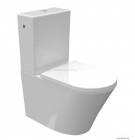 AREZZO DESIGN - INDIANA - Kombi WC - Alsós, hátsó kifolyású, perem nélküli, monoblokkos - Porcelán